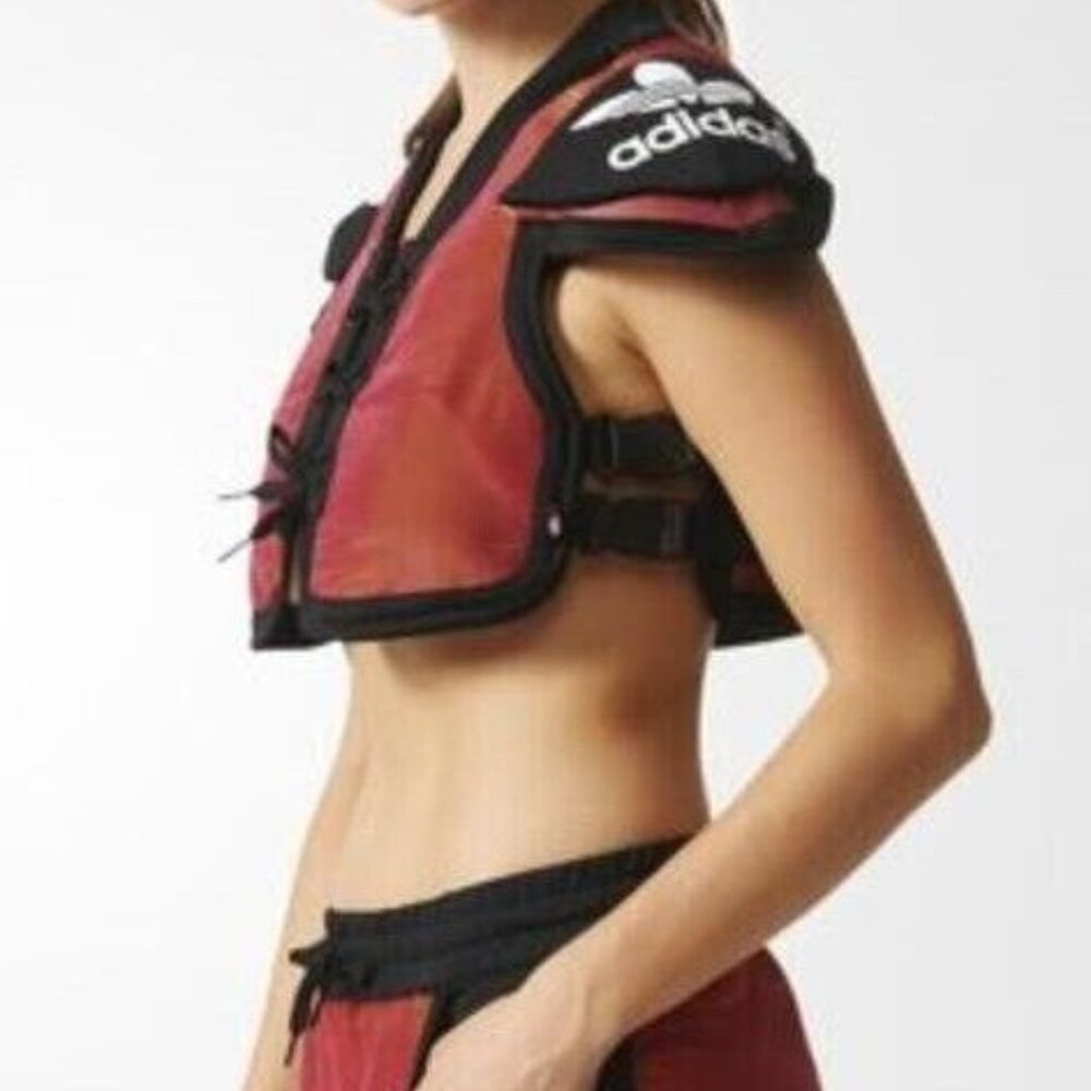 Rare Adidas Originals x Rita Ora Space Shifter Vest w Football Shoulder Pads